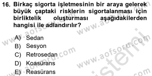 Katılım, Kalkınma Ve Yatırım Bankacılığı Dersi 2020 - 2021 Yılı Yaz Okulu Sınav Soruları 16. Soru