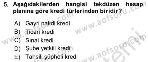 Katılım, Kalkınma Ve Yatırım Bankacılığı Dersi 2020 - 2021 Yılı Yaz Okulu Sınav Soruları 5. Soru