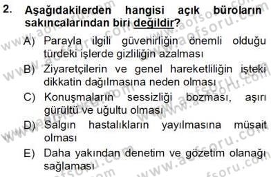 Büro Yönetimi Dersi 2012 - 2013 Yılı (Vize) Ara Sınav Soruları 2. Soru