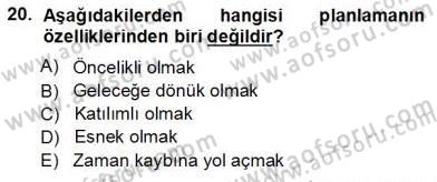 Büro Yönetimi Dersi 2012 - 2013 Yılı (Vize) Ara Sınav Soruları 20. Soru