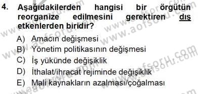 Büro Yönetimi Dersi 2012 - 2013 Yılı (Vize) Ara Sınav Soruları 4. Soru