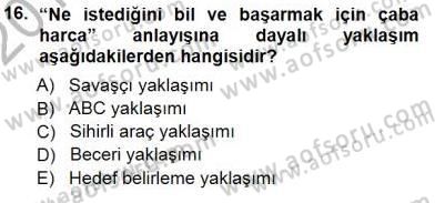 Büro Yönetimi Dersi 2012 - 2013 Yılı (Final) Dönem Sonu Sınav Soruları 16. Soru