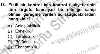 Büro Yönetimi Dersi 2012 - 2013 Yılı (Final) Dönem Sonu Sınav Soruları 18. Soru