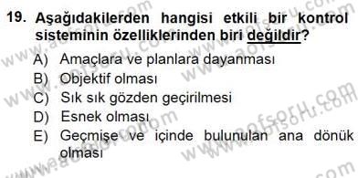 Büro Yönetimi Dersi 2012 - 2013 Yılı (Final) Dönem Sonu Sınav Soruları 19. Soru