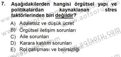 Büro Yönetimi Dersi 2012 - 2013 Yılı (Final) Dönem Sonu Sınav Soruları 7. Soru