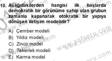 Büro Yönetimi Dersi 2013 - 2014 Yılı (Final) Dönem Sonu Sınav Soruları 10. Soru