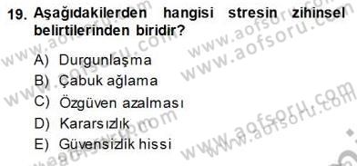 Büro Yönetimi Dersi 2013 - 2014 Yılı (Final) Dönem Sonu Sınav Soruları 19. Soru
