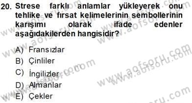 Büro Yönetimi Dersi 2013 - 2014 Yılı (Final) Dönem Sonu Sınav Soruları 20. Soru