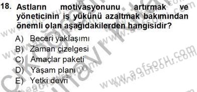 Büro Yönetimi Dersi 2013 - 2014 Yılı Tek Ders Sınav Soruları 18. Soru