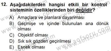 Büro Yönetimi Dersi 2014 - 2015 Yılı (Final) Dönem Sonu Sınav Soruları 12. Soru