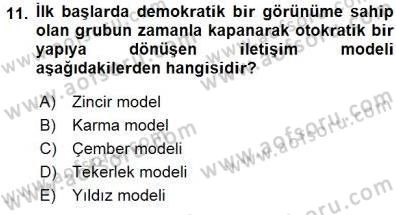Büro Yönetimi Dersi 2015 - 2016 Yılı (Final) Dönem Sonu Sınav Soruları 11. Soru