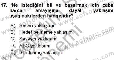 Büro Yönetimi Dersi 2015 - 2016 Yılı (Final) Dönem Sonu Sınav Soruları 17. Soru