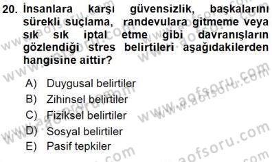 Büro Yönetimi Dersi 2015 - 2016 Yılı (Final) Dönem Sonu Sınav Soruları 20. Soru
