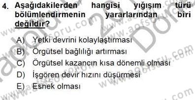 Büro Yönetimi Dersi 2015 - 2016 Yılı (Final) Dönem Sonu Sınav Soruları 4. Soru