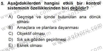 Büro Yönetimi Dersi 2015 - 2016 Yılı (Final) Dönem Sonu Sınav Soruları 5. Soru