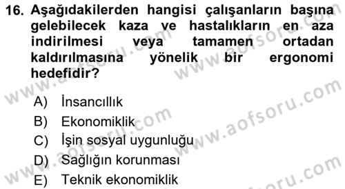 Bürolarda Temel Kavramlar Dersi 2018 - 2019 Yılı 3 Ders Sınav Soruları 16. Soru