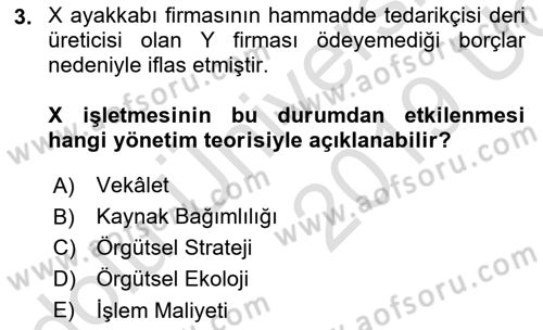 Bürolarda Temel Kavramlar Dersi 2018 - 2019 Yılı 3 Ders Sınav Soruları 3. Soru