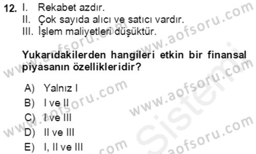 Bürolarda Temel Kavramlar Dersi 2018 - 2019 Yılı (Vize) Ara Sınav Soruları 12. Soru