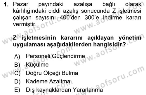 Bürolarda Temel Kavramlar Dersi 2018 - 2019 Yılı (Final) Dönem Sonu Sınav Soruları 1. Soru