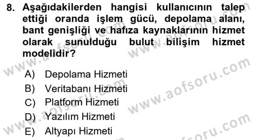 Bürolarda Temel Kavramlar Dersi 2018 - 2019 Yılı (Final) Dönem Sonu Sınav Soruları 8. Soru