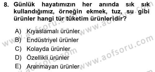 Bürolarda Temel Kavramlar Dersi 2018 - 2019 Yılı Yaz Okulu Sınav Soruları 8. Soru