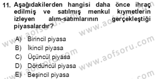Bürolarda Temel Kavramlar Dersi Ara Sınavı Deneme Sınav Soruları 11. Soru