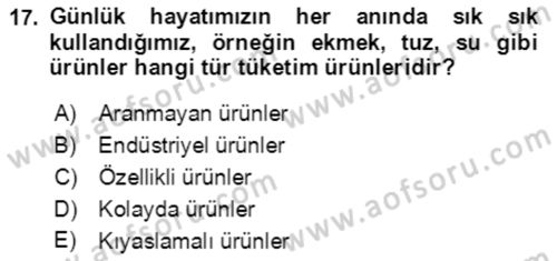 Bürolarda Temel Kavramlar Dersi Ara Sınavı Deneme Sınav Soruları 17. Soru