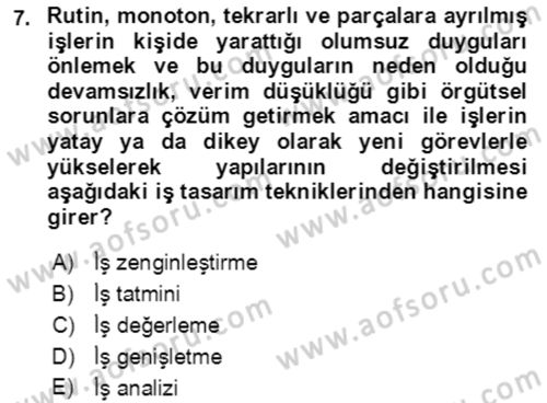 Bürolarda Temel Kavramlar Dersi 2019 - 2020 Yılı (Vize) Ara Sınav Soruları 7. Soru