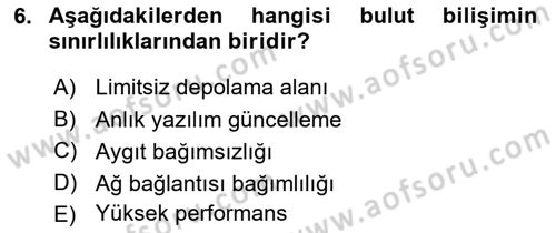 Bürolarda Temel Kavramlar Dersi 2019 - 2020 Yılı (Final) Dönem Sonu Sınav Soruları 6. Soru