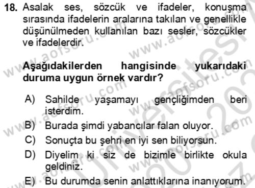 Bürolarda Temel Kavramlar Dersi 2020 - 2021 Yılı Yaz Okulu Sınav Soruları 18. Soru
