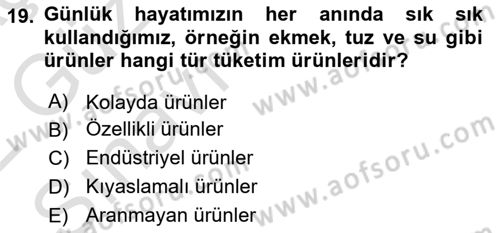 Bürolarda Temel Kavramlar Dersi 2021 - 2022 Yılı (Vize) Ara Sınav Soruları 19. Soru