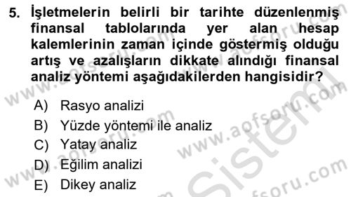 Bürolarda Temel Kavramlar Dersi 2021 - 2022 Yılı Yaz Okulu Sınav Soruları 5. Soru