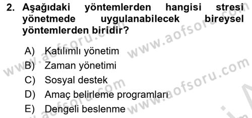 Bürolarda Temel Kavramlar Dersi 2022 - 2023 Yılı (Final) Dönem Sonu Sınav Soruları 2. Soru