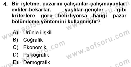 Bürolarda Temel Kavramlar Dersi 2022 - 2023 Yılı Yaz Okulu Sınav Soruları 4. Soru