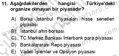 Bürolarda Temel Kavramlar Dersi 2023 - 2024 Yılı (Vize) Ara Sınav Soruları 11. Soru
