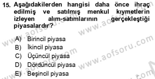 Bürolarda Temel Kavramlar Dersi 2023 - 2024 Yılı (Vize) Ara Sınav Soruları 15. Soru