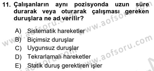 Bürolarda Temel Kavramlar Dersi 2023 - 2024 Yılı (Final) Dönem Sonu Sınav Soruları 11. Soru