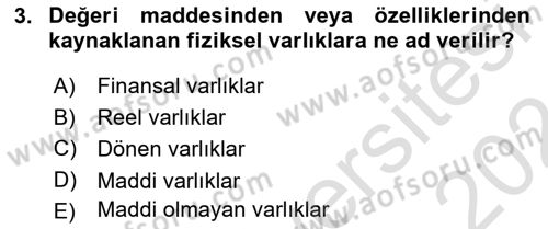 Bürolarda Temel Kavramlar Dersi 2023 - 2024 Yılı (Final) Dönem Sonu Sınav Soruları 3. Soru