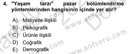 Bürolarda Temel Kavramlar Dersi 2023 - 2024 Yılı (Final) Dönem Sonu Sınav Soruları 4. Soru