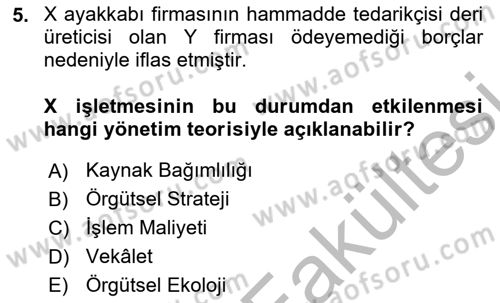 Bürolarda Temel Kavramlar Dersi 2025 - 2026 Yılı (Vize) Ara Sınav Soruları 5. Soru