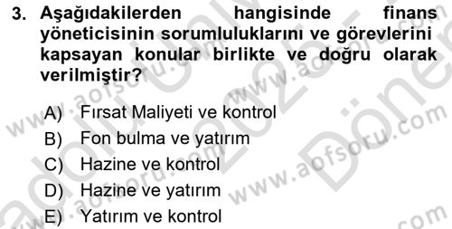 Bürolarda Temel Kavramlar Dersi 2025 - 2026 Yılı (Final) Dönem Sonu Sınav Soruları 3. Soru