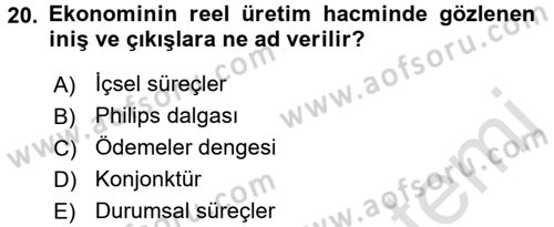 İş Hayatında Standartlar Dersi 2016 - 2017 Yılı (Vize) Ara Sınav Soruları 20. Soru
