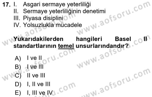 İş Hayatında Standartlar Dersi 2017 - 2018 Yılı 3 Ders Sınav Soruları 17. Soru