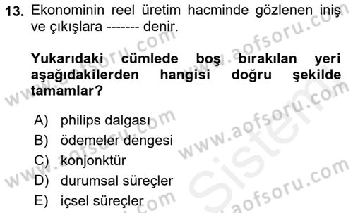 İş Hayatında Standartlar Dersi 2018 - 2019 Yılı (Vize) Ara Sınav Soruları 13. Soru