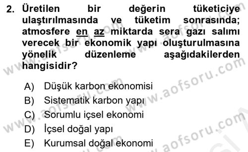 İş Hayatında Standartlar Dersi 2018 - 2019 Yılı (Final) Dönem Sonu Sınav Soruları 2. Soru