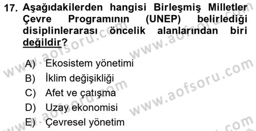 İş Hayatında Standartlar Dersi 2021 - 2022 Yılı (Vize) Ara Sınav Soruları 17. Soru