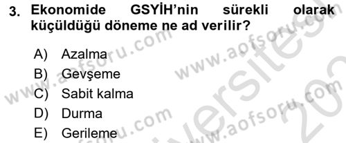 İş Hayatında Standartlar Dersi 2021 - 2022 Yılı (Final) Dönem Sonu Sınavı 3. Soru