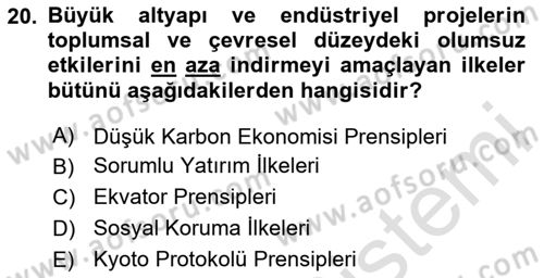 İş Hayatında Standartlar Dersi 2023 - 2024 Yılı (Vize) Ara Sınav Soruları 20. Soru