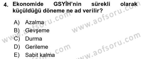 İş Hayatında Standartlar Dersi 2023 - 2024 Yılı Yaz Okulu Sınav Soruları 4. Soru