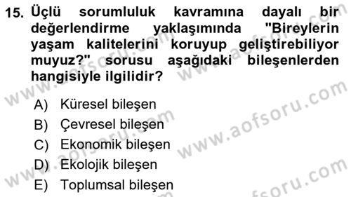 İş Hayatında Standartlar Dersi 2024 - 2025 Yılı (Vize) Ara Sınav Soruları 15. Soru